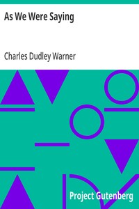 Cover of As We Were Saying — Reading Companion