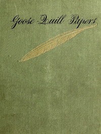 Cover of Goose-Quill Papers — A Reader’s Guide