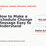 How to Make a Schedule Change Message Easy to Understand