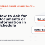 How to Ask for Documents or Information in Schedule Change Message English
