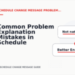 Common Problem Explanation Mistakes in Schedule Change Message English