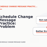 Schedule Change Message Practice: Problem and Solution Replies