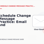 Schedule Change Message Practice: Email and Message Examples